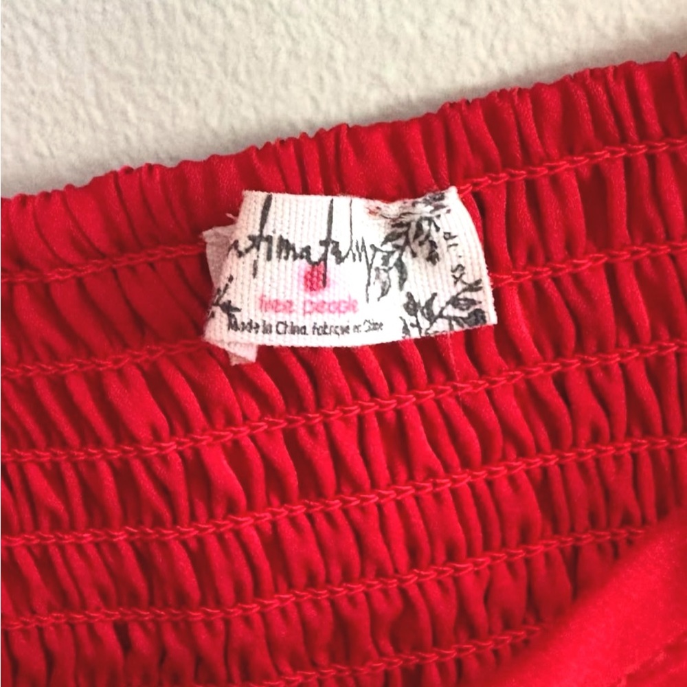 Free People Scarlet Ruffle Tie-Front Crop Top - Picture 2 of 3